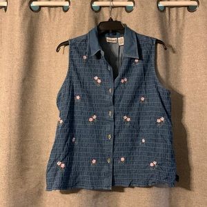 Women’s Denim sleeveless Top